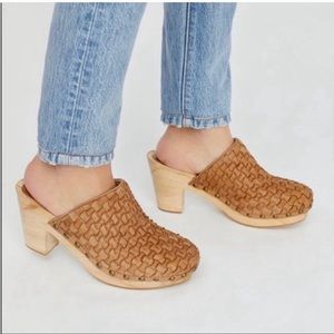 Free People Adelaide Leather Clogs